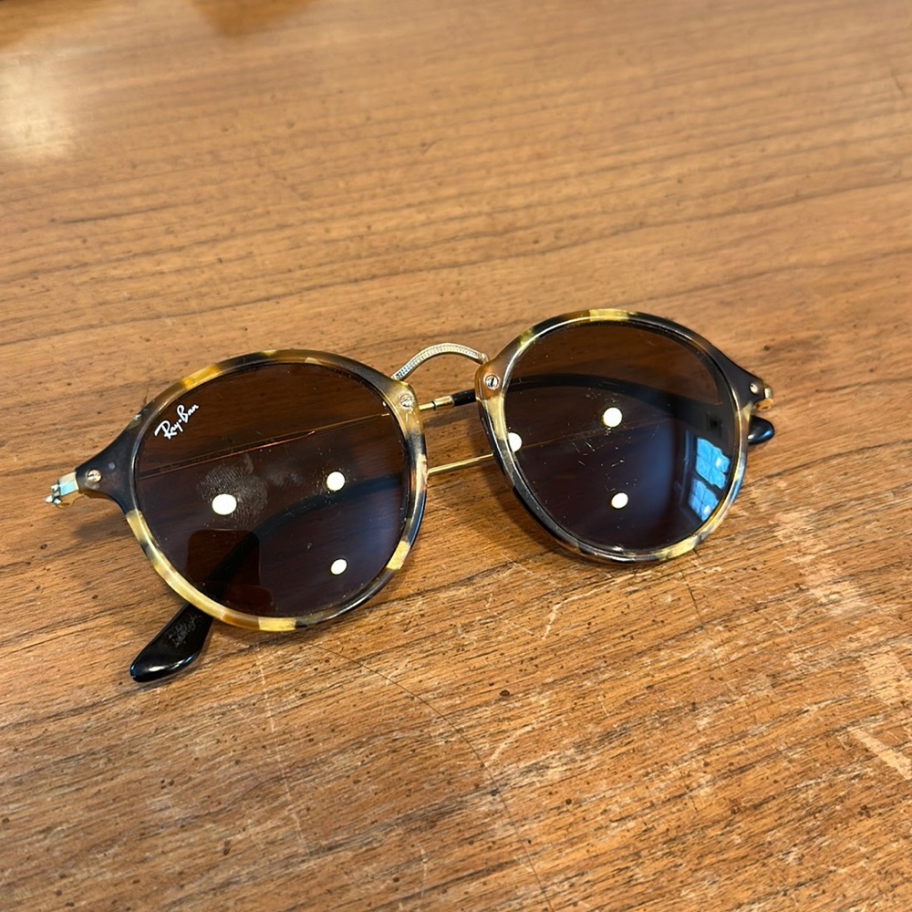 RayBan Round Fleck Sunglasses